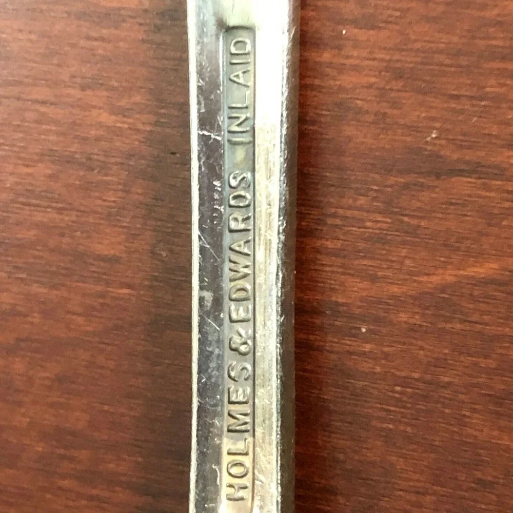 Holmes and Edwards inlaid silver plate serving spoon 